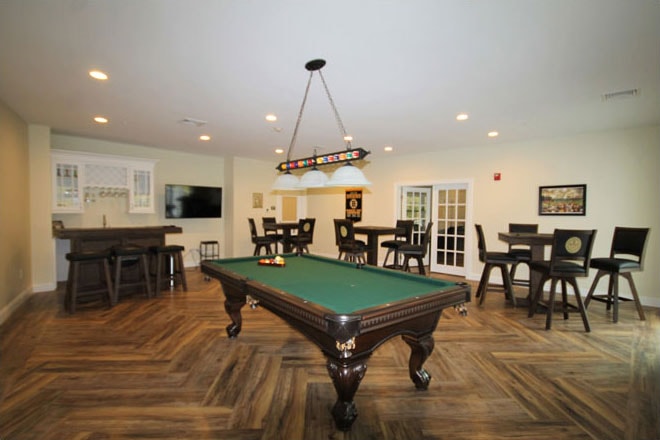 Billiards and game room
